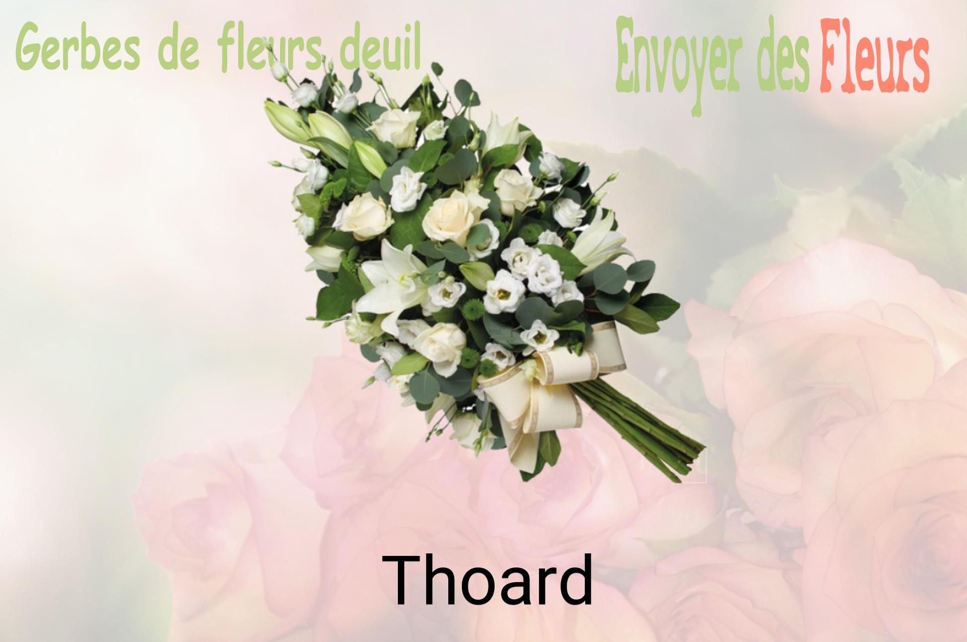 Gerbe de fleurs de deuil livrée à Thoard